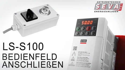 Drehrichtungsschalter mit Poti am LS-S100 Frequenzumrichter anschließen!