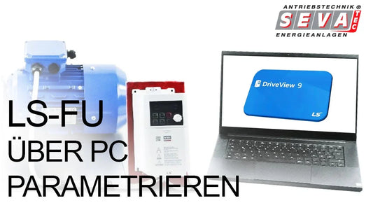 LS-Frequenzumricher mit der PC-Software "Drive View" parametrieren!