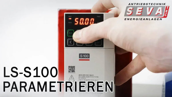 Parameterization example for the LS-S100 frequency converter!