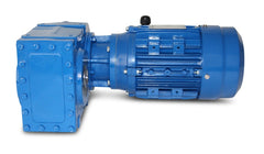 Flat gear motor SEVA-DV172-63-4-0.18 kW-208 rpm