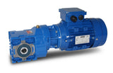 SEVA- KV002-71-4-0,37 kW-126 tr/min moteur à engrenages coniques