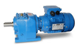 SEVA- MV172-90S-4 - 1,1 kW - ​​157 tr/min moteur à engrenages hélicoïdaux
