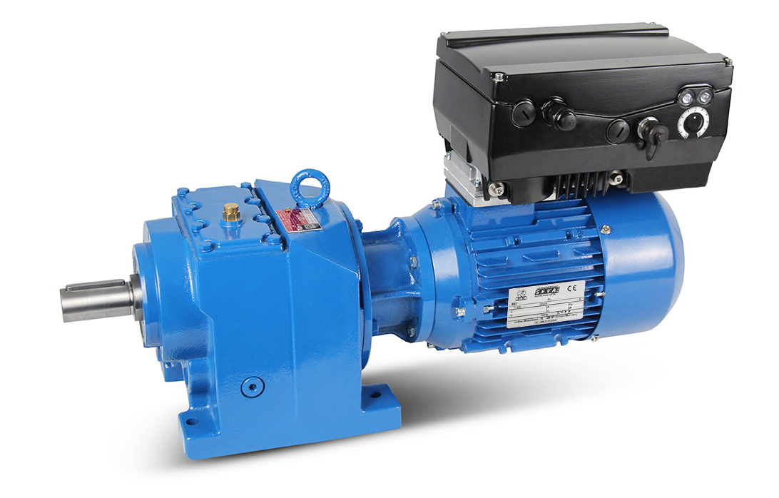 Stirnradgetriebe mit Frequenzumrichtermotor