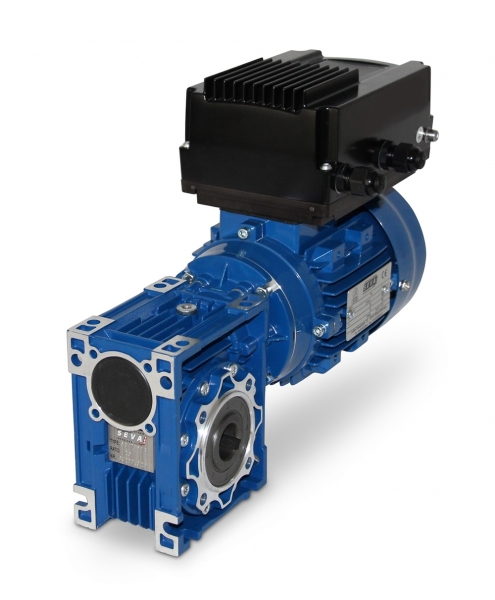SEVA- CMRV 110-802-4 - 0,75 KW- 2 bis 16 Upm- Schneckengetriebe+ FU-Motor alpha
